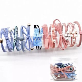 Set bộ cột tóc 12dây nơ/Ngọc trai