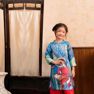 set áo dài bé gái