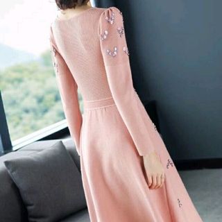 Đầm len kết hạt