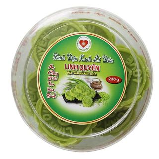 Hộp Bánh Đậu Xanh Lá Dứa Linh Quyên - Hộp 6 Cái