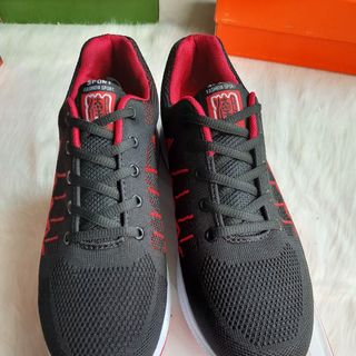 Giày thể thao nam đen đỏ in logo trắng Mã 1880 D 1