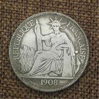 Đồng bạc hoa xoè đồng bạc bà đầm 1908