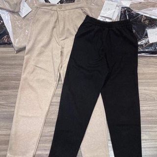 Quần Baggy Dạ cúc lưng thun