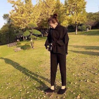 Quần Baggy Dạ cúc lưng thun