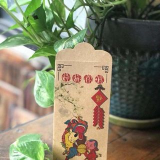 Bao lì xì thiết kế giấy kraft 160gsm