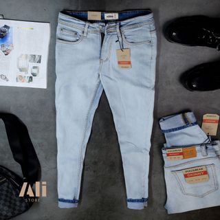 Quần Jeans Nam Skinny Cao Cấp Màu Xanh