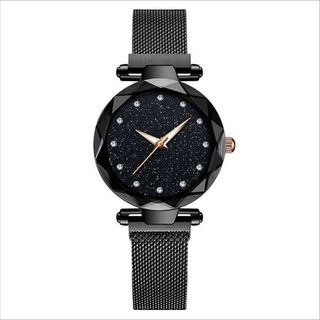 Đồng Hồ Star Watch dành cho nữ Rose Gold Lưới Magnet Starry Sky Quartz Đồng hồ đeo tay Gradient Ladies Đồng hồ đeo tay nữ Relogio nữ tính