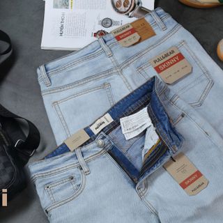 Quần Jeans Nam Skinny Cao Cấp Màu Xanh