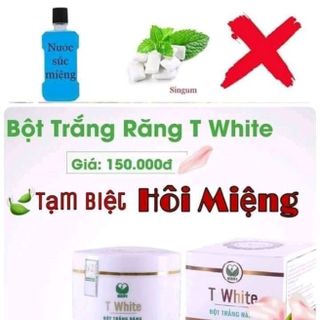 Bột thảo dược trắng răng T-White
