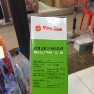 Bóng led âm trần Rạng Đông ánh sáng trắng và vàng giá sỉ​ giá bán buôn giá sỉ