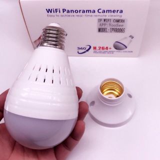 Camera Yoosee mắt cá hình bóng đèn Camera cố định 360 độ hồng ngoại IP 13 Megapixels âm thanh 2 chiều giá sỉ