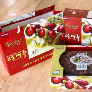 Táo đỏ sấy khô Hàn Quốc hộp 1 kg cao cấp
