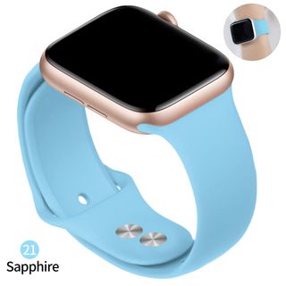 Dây đeo mềm thể thao thay thế silicon cho 38mm Apple Watch Series1 2 3 4 5 42mm Vòng đeo tay đeo tay cho phiên bản thể thao iWatch