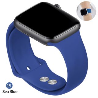 Dây đeo mềm thể thao thay thế silicon cho 38mm Apple Watch Series1 2 3 4 5 42mm Vòng đeo tay đeo tay cho phiên bản thể thao iWatch