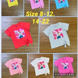 Áo thun croptop bé gái từ 20-36kg