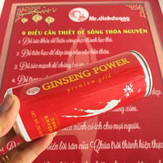 NƯỚC HỒNG SÂM TĂNG LỰC GINSENG POWER KGS HÀN QUỐC THÙNG 24 LON