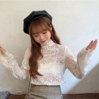 Áo sơ mi ren nữ Hàn Quốc