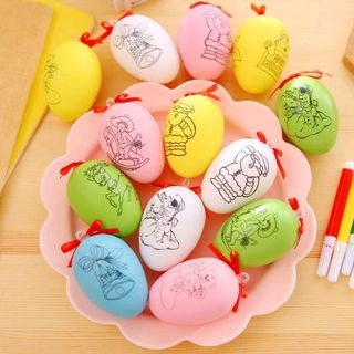 bộ trứng tô màu gồm 1 trứng và 4 bút 4 màu lun nhe giá sỉ