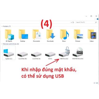 USB bảo mật bằng mật khẩu chống mất cắp dữ liệu