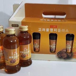 NƯỚC LINH CHI MẬT ONG HÀN QUỐC KGS CAO CẤP HỘP 10 CHAI THỦY TINH