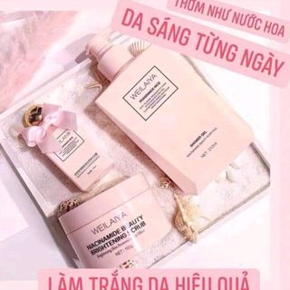 Set sữa tắm hương nước hoa Jomalone kèm tẩy da chết Weilaya