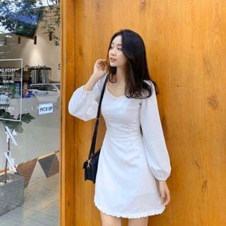 đầm tay bồng chân bèo