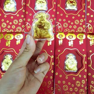 BAO LÌ XÌ THẦN TÀI MẠ VÀNG 24K BAO LÌ XÌ CHUỘT VÀNG 24K