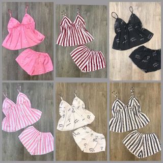 Đồ bộ mặc nhà pijama đùi Hai Dây nữ lụa Siêu MỊn