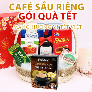 Cà phê sầu riêng - Rockcafe Durian White coffee - Hộp 20 gói x 20g