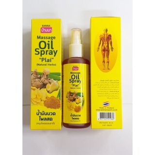 DẦU MASSAGE TINH DẦU GỪNG BANNA OIL SPRAY NATURAL HERBS THÁI LAN giá sỉ