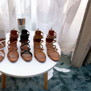Giày Sandal hậu khóa kéo gót vuông 4p
siêu nhẹ