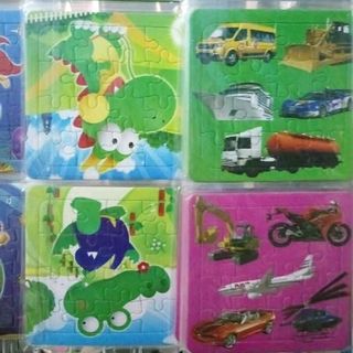 sỉ 300 mẫu tranh ghép giấy loại dầy kich thước 14cm x 14cm