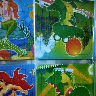 sỉ 300 mẫu tranh ghép giấy loại dầy kich thước 14cm x 14cm