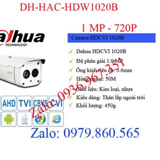 Camera HDCVI 1020B giá sỉ