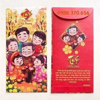 Sỉ bao lì xì 2020 mẫu Tết Gia Đình Giấy xịn Giá tại xưởng