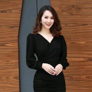 ĐẦM CỔ TIM TAY DÀI