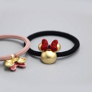 Dây buộc tóc micky mạ vàng