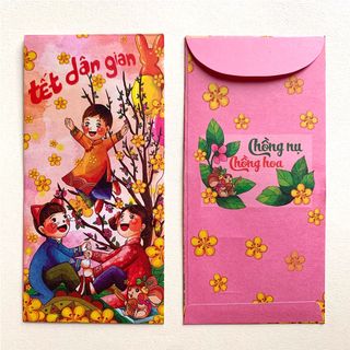 Sỉ bao lì xì Tết 2020 mẫu Tết Dân Gian Giấy xịn Màu đẹp Giá rẻ