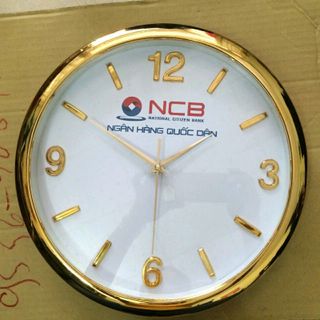 đồng hồ treo tường in logo theo yêu cầu