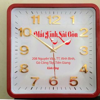 đồng hồ treo tường in logo theo yêu cầu