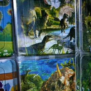 300 mẫu tranh ghép giấy loại dầy kich thước 14cm x 14cm