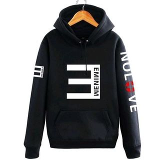 Áo hoodie in chữ emien