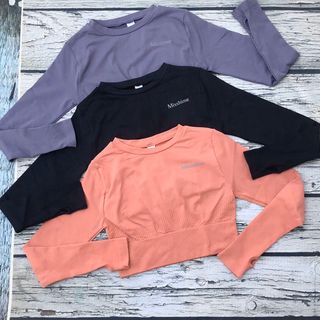 Áo tập crop tay dài Misshine