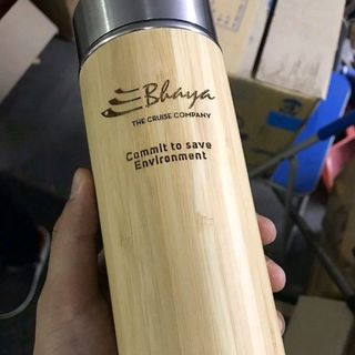 bình giữ nhiệt vỏ tre