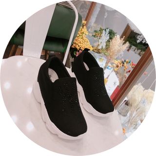Giày mọi độn đinh đá full box