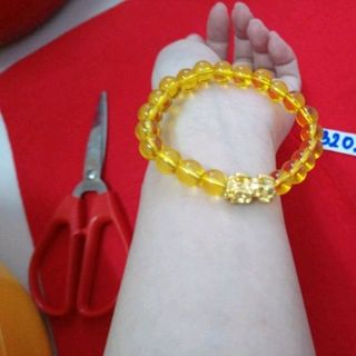 chuỗi đeo tay phong thủy 8li tỳ hưu kim loại đẹp