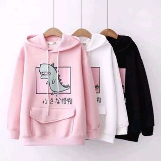 Áo hoodie khủng long màu xanh