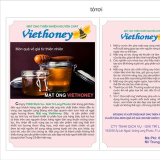 Mật Ong Thiên Nhiên Cao Cấp VIET HONEY