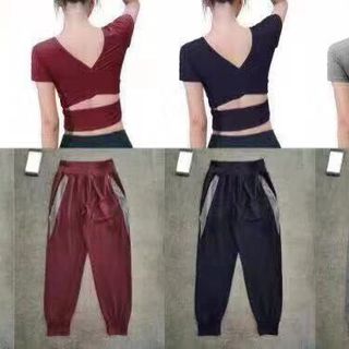 Áo tập croptop chéo lưng