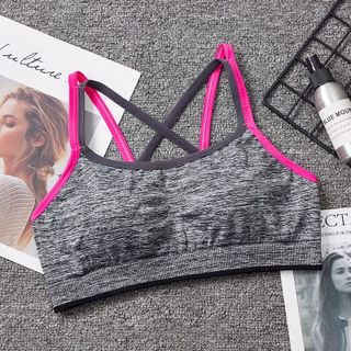 Áo tập 3 lỗ bra viền dây